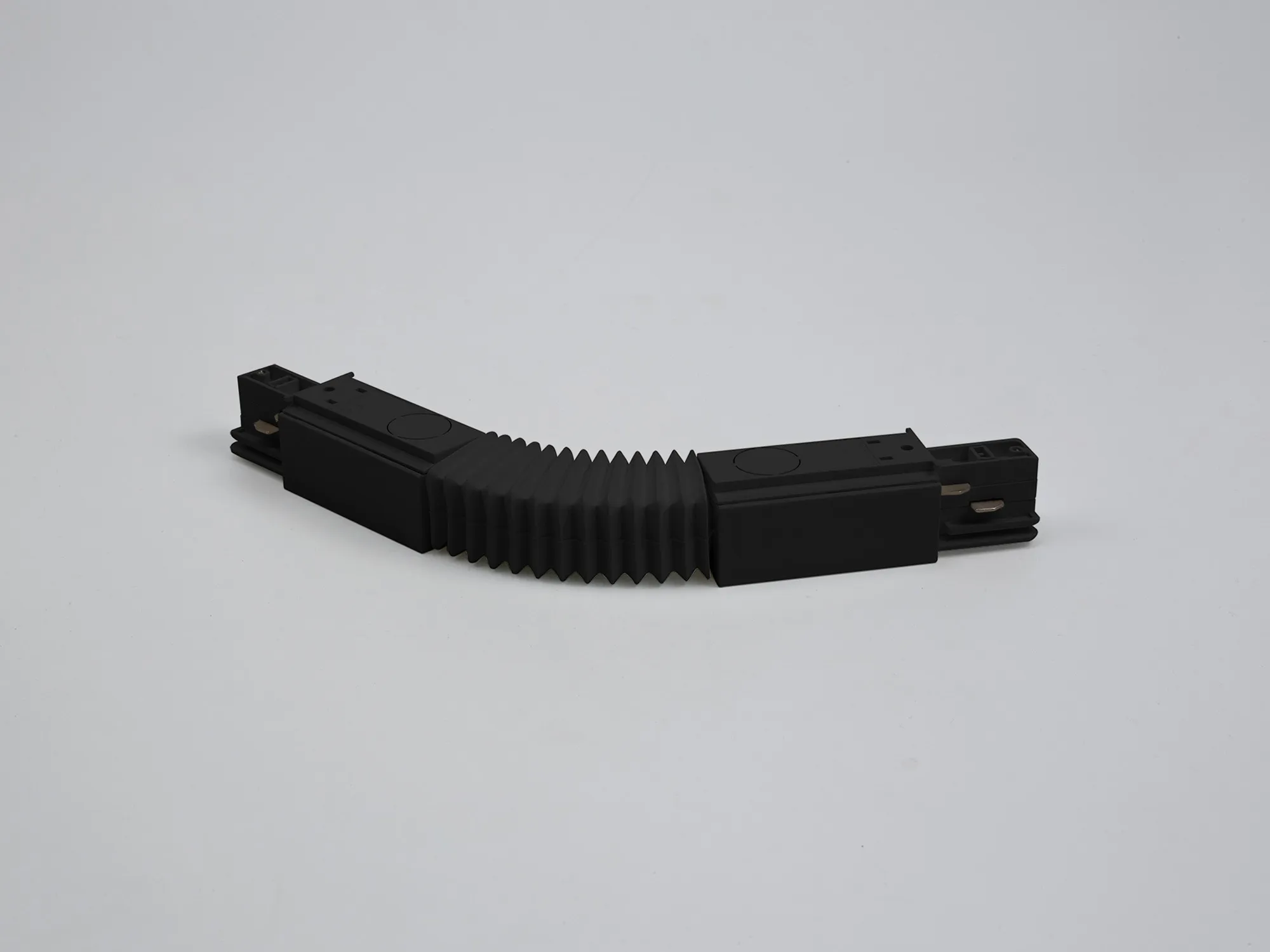 Flexible Coupler With Feeding Option 3 Circuit Surface Mounted Track With Data Bus 555 2 1211 2  Eutrac 3 Circuit Surface/DB-Black